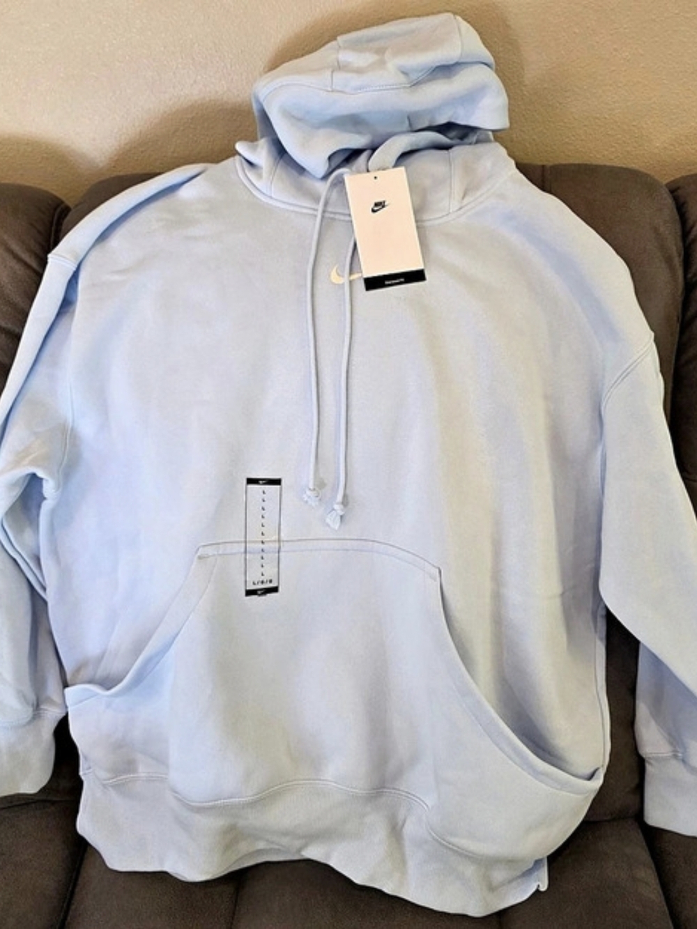 Nike Sportswear Phoenix Oversized Fleece Hoodie in Blue Size Large NWT